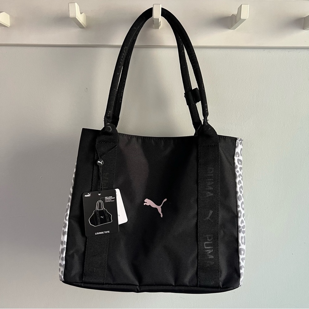 PUMA Black & Pink Lounge Tote Bag
